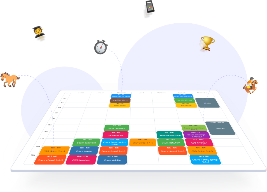 Un planning interactif et intuitif pour moderniser votre montoir avec Equionline